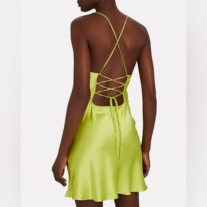 BACKGROUNDE NYC
Suna Tie-Back Silk Mini Dress